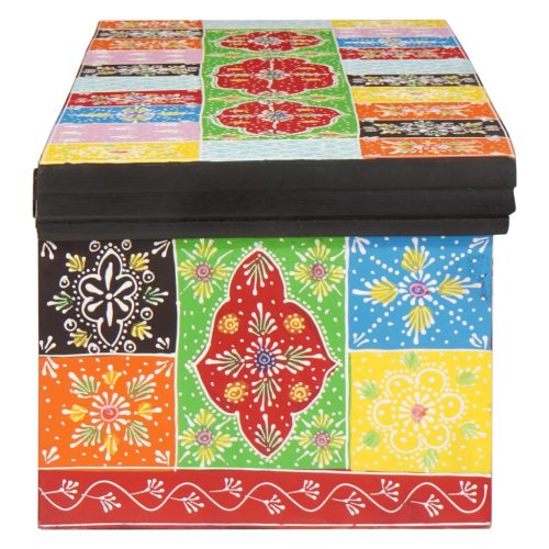  Fali TV szekrény 100x30x24 cm Szilárd Fa Durva Mangó