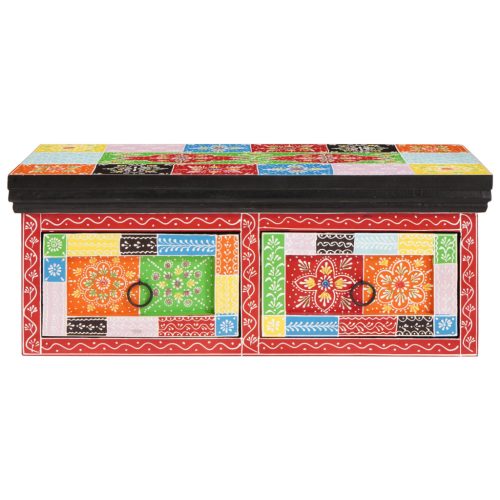  Fali TV szekrény 60x30x24 cm Szilárd Fa Durva Mangó