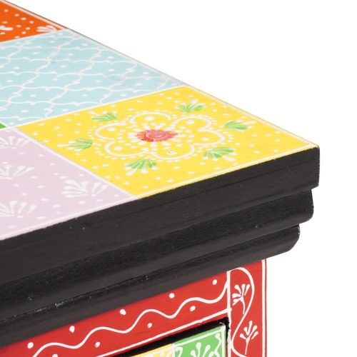  Fali TV szekrény 60x30x24 cm Szilárd Fa Durva Mangó