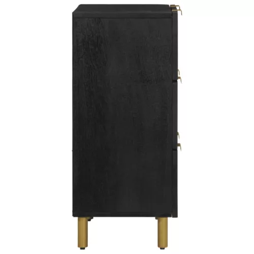  fekete szerelt fa komód 60 x 33 x 75 cm