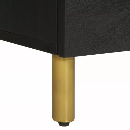  fekete szerelt fa komód 60 x 33 x 75 cm