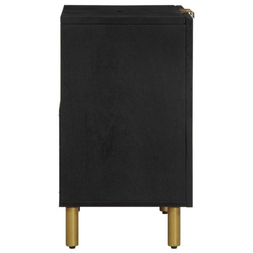  fekete szerelt fa fürdőszobai mosdószekrény 62 x 33 x 58 cm