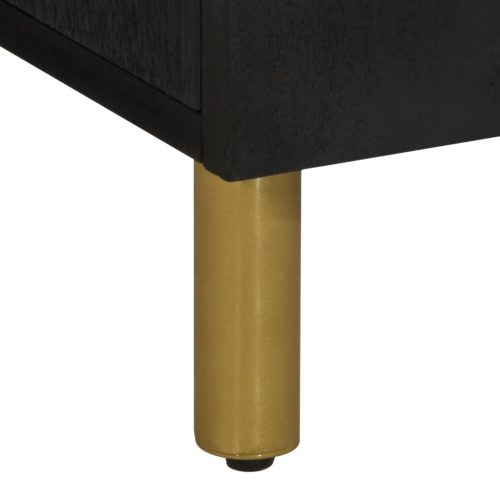  fekete szerelt fa fürdőszobai mosdószekrény 62 x 33 x 58 cm