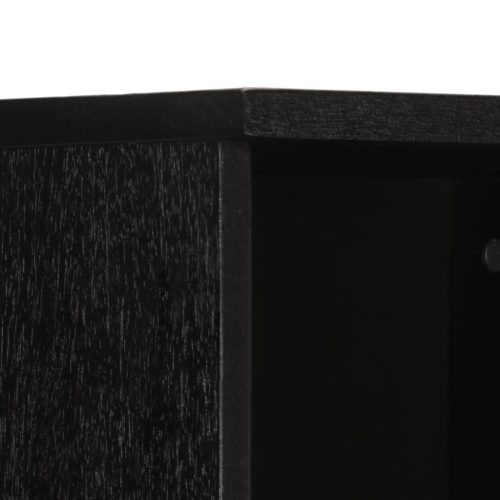  fekete tömör mangófa fürdőszobaszekrény 38 x 33 x 160 cm