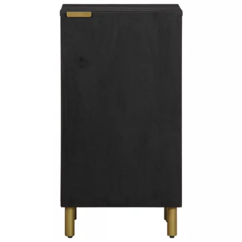  fekete szerelt fa tálalószekrény 40 x 33 x 75 cm