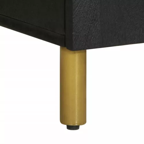  fekete szerelt fa komód 60 x 33 x 75 cm