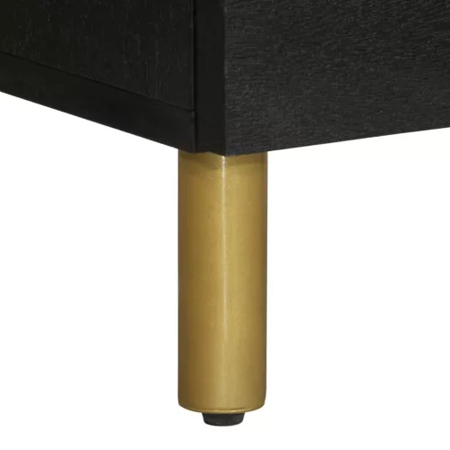  fekete szerelt fa magasszekrény 40 x 33 x 110 cm