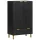  fekete szerelt fa magasszekrény 60 x 33 x 100 cm