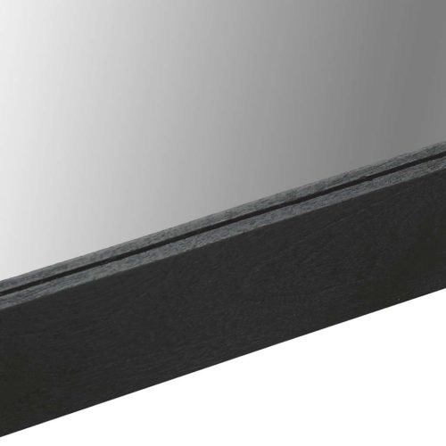  fekete szerelt fa és sárgaréz fürdőszobatükör 50 x 70 x 2,5 cm