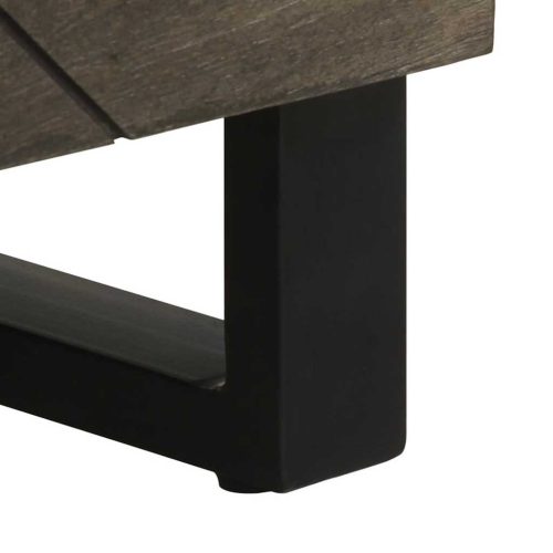  Sideboard Fekete 60x33x75 cm tömörfa Mango