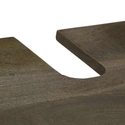  mosogatószekrény fekete 62x33x58 cm tömörfa mangófa