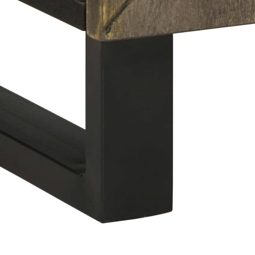  mosogatószekrény fekete 62x33x58 cm tömörfa mangófa