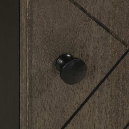  fekete tömör mangófa fürdőszobaszekrény 38 x 33 x 58 cm