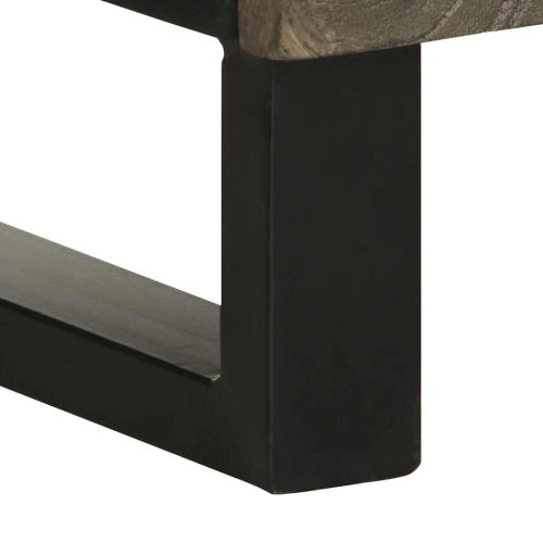  fekete tömör mangófa fürdőszobaszekrény 38 x 33 x 160 cm