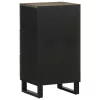  komód fekete 40x33x75 cm tömörfa mangó