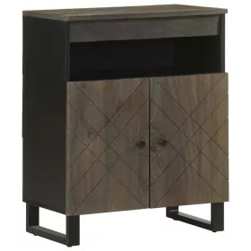  Sideboard Fekete 60x33x75 cm tömörfa Mango