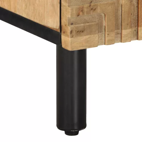  barna tömör mangófa éjjeliszekrény 40 x 33 x 46 cm