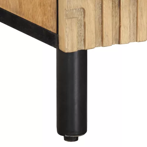  barna tömör mangófa TV-szekrény 105 x 33 x 46 cm