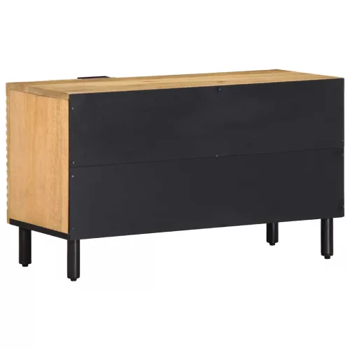  barna tömör mangófa TV-szekrény 80 x 31,5 x 46 cm