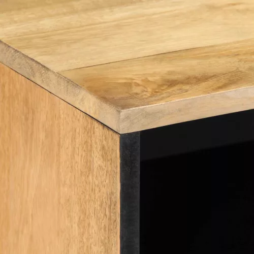  barna tömör mangófa TV-szekrény 80 x 31,5 x 46 cm