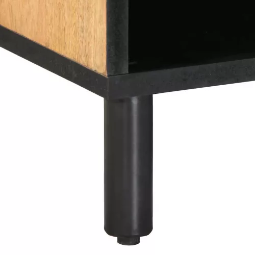  barna tömör mangófa TV-szekrény 80 x 31,5 x 46 cm