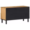  barna tömör mangófa TV-szekrény 80 x 33 x 46 cm