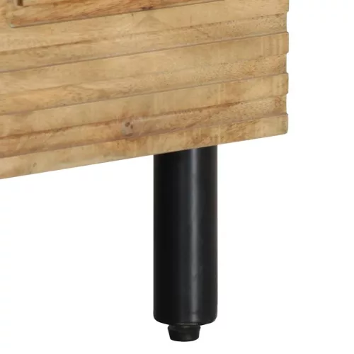  barna tömör mangófa TV-szekrény 80 x 33 x 46 cm