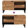 tömör akácfa dohányzóasztal 80 x 50 x 40 cm