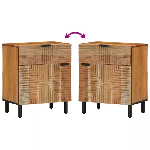  Éjjeliasztal 50x33x60 cm Tömör akácfából