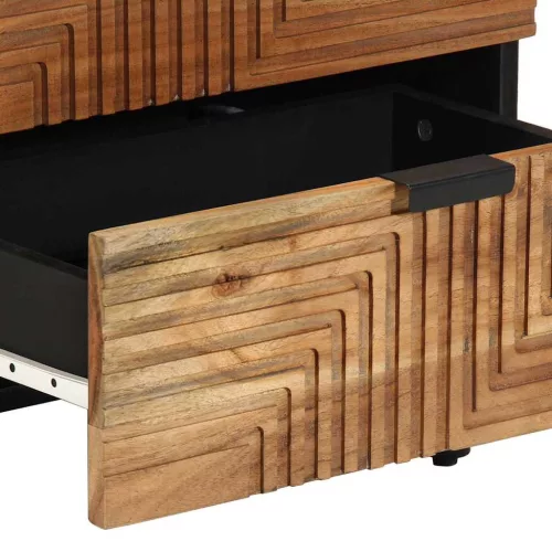  Éjjeliszekrény fiókkal Barna 50 x 33 x 62 cm Tömör akácfa