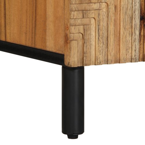  TV Szekrény 105x33,5x46 cm Tömör Akác