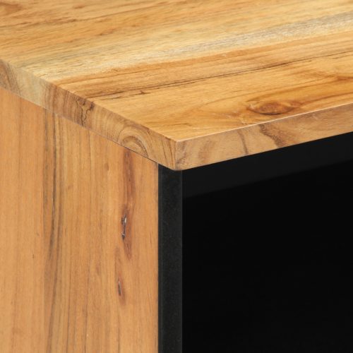  TV Szekrény 80x33,5x46 cm Tömör Akácfából