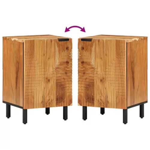  Fürdőszoba Szekrény 38x33,5x58 cm Tömör Akácfából