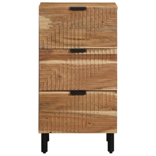  Oldalszekrény 40x33x75 cm Tömör Akácfából