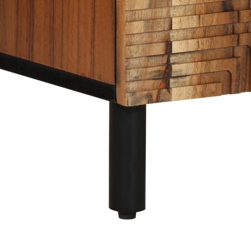  Oldalszekrény 60x33x75 cm Tömör akácfából