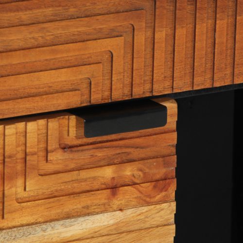  Tárolószekrény 80x33x75 cm Tömör Akácfából