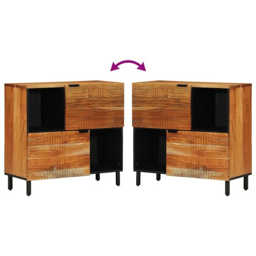  Tárolószekrény 80x33x75 cm Tömör Akácfából