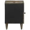  világosszürke tömör mangófa éjjeliszekrény 40 x 33 x 46 cm