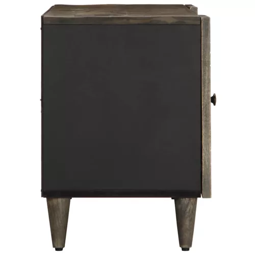  világosszürke tömör mangófa TV-szekrény 105x33,5x46 cm