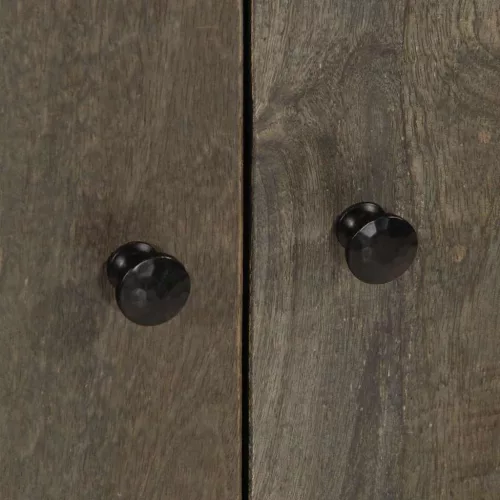  világosszürke tömör mangófa tálalószekrény 60 x 33,5 x 75 cm