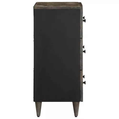  világosszürke tömör mangófa tálalószekrény 60 x 33,5 x 75 cm