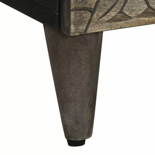  világosszürke tömör mangófa tálalószekrény 60 x 33,5 x 75 cm