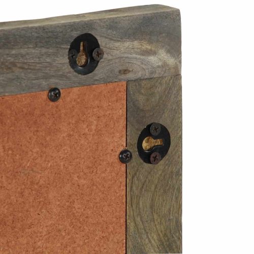  fürdőszoba tükör 50x2,5x70 cm tömörfa mangó szürke