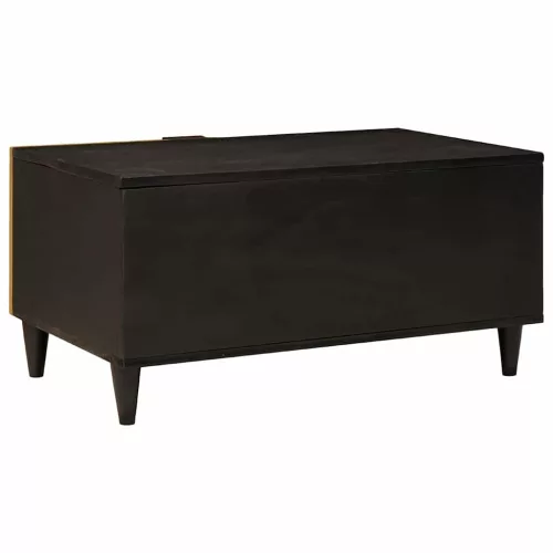  Dohányzóasztal Fekete és Arany 80 x 50 x 40 cm