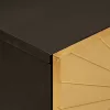  Éjjeli asztal Fekete és Arany 50 x 33 x 60 cm tömör mangófa