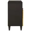  Éjjeli asztal Fekete és Arany 50 x 33 x 60 cm tömör mangófa