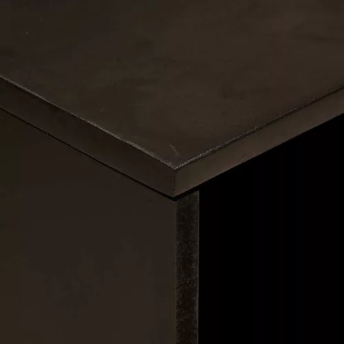  Éjjeli asztal Fekete és Arany 50 x 33 x 60 cm tömör mangófa