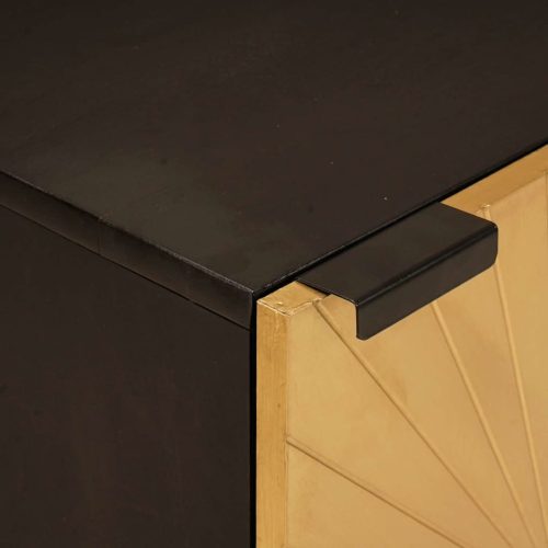  Fürdőszoba Székény polcokkal Fekete és Arany 38 x 33 x 58 cm