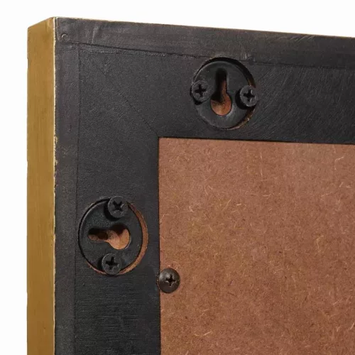  Fürdőszobai tükör tükörrel Fekete és Arany 50 x 2.5 x 70 cm