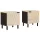  Éjjeliszekrény 2 pcs Fehér 40 x 33,5 x 46 cm Tömör Mangófát